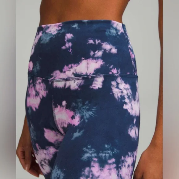 NWOT Lululemon Align High-Rise Pant 28" Circulate Tie Dye Mineral Blue M… - Picture 4 of 8